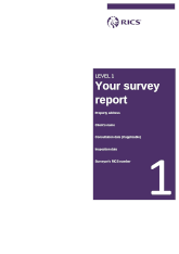 Level 1 survey front page