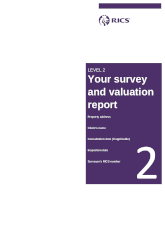 Level 2 survey and valuation front page